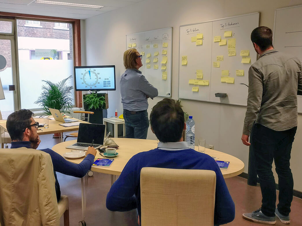 Brand design sprint in progress